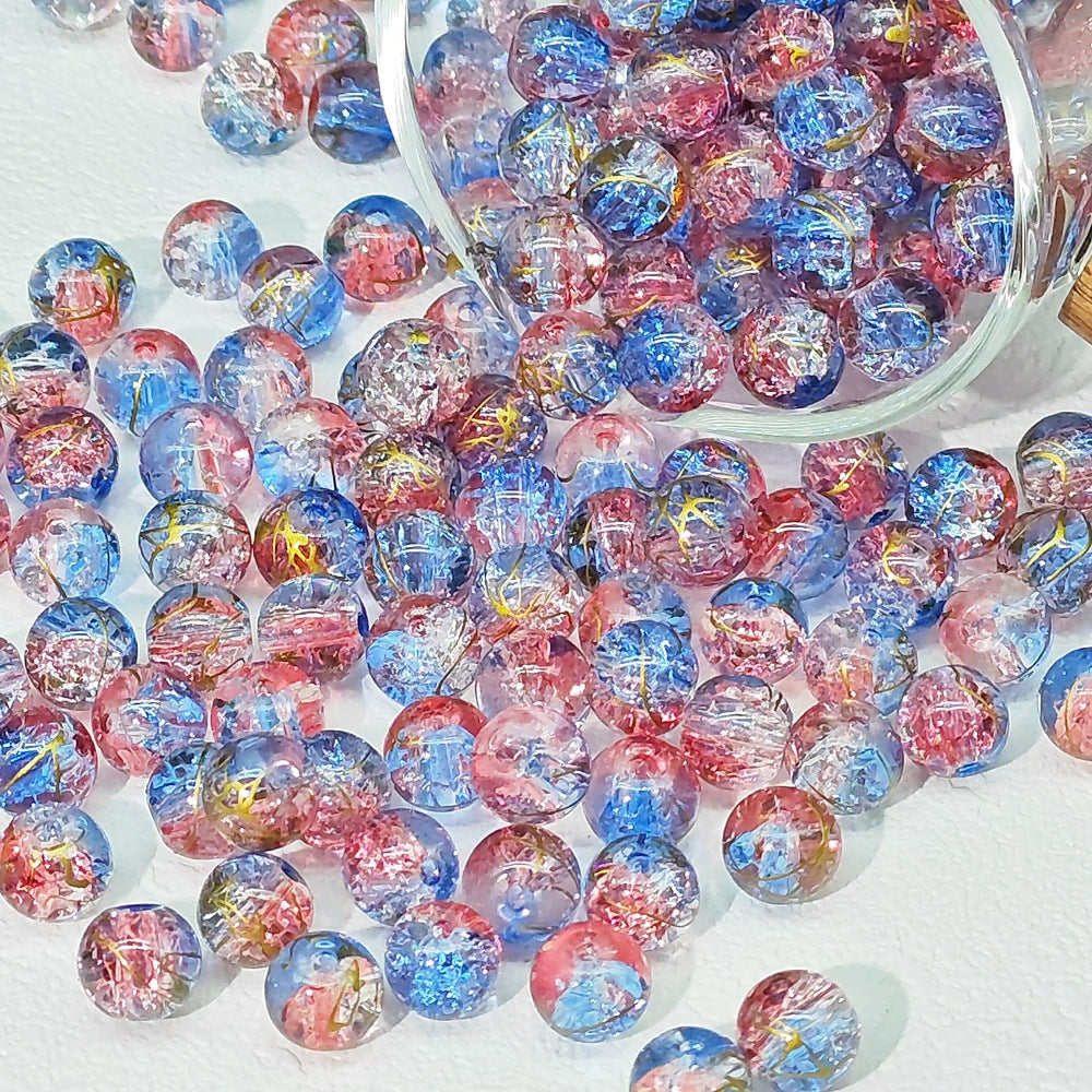 colored glaze beads